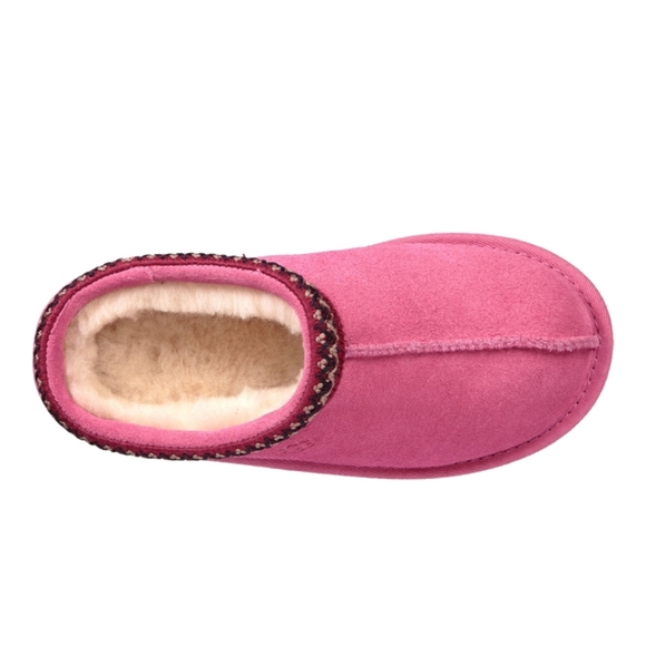 New UGG Pink Kids' Tasman II Slippers Size 7.5 - Picture 4 of 16